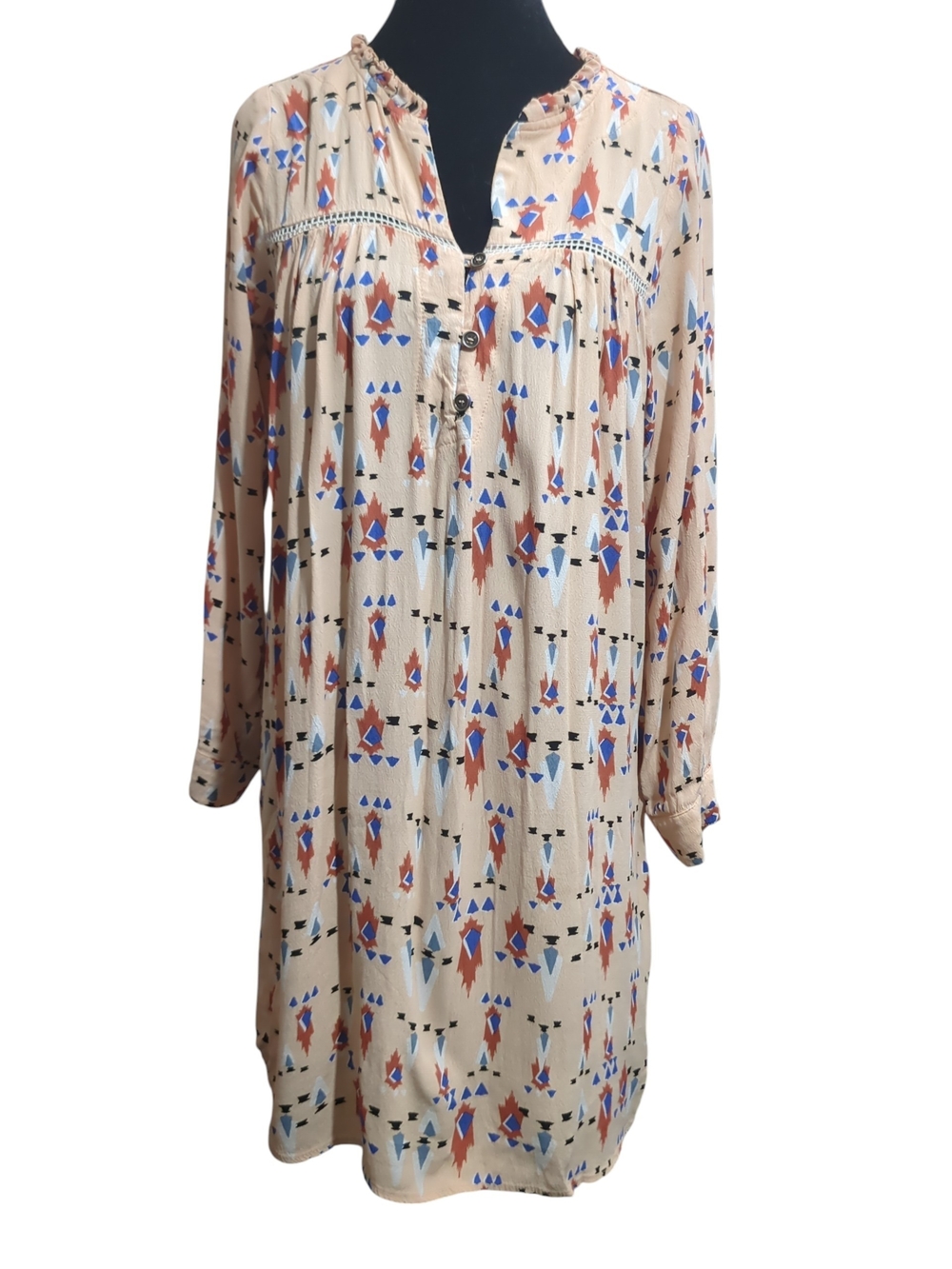 Dolan Wanderlust Small Tunic Dress Aztec Tribal  Southwestern Coastal Cowgirl